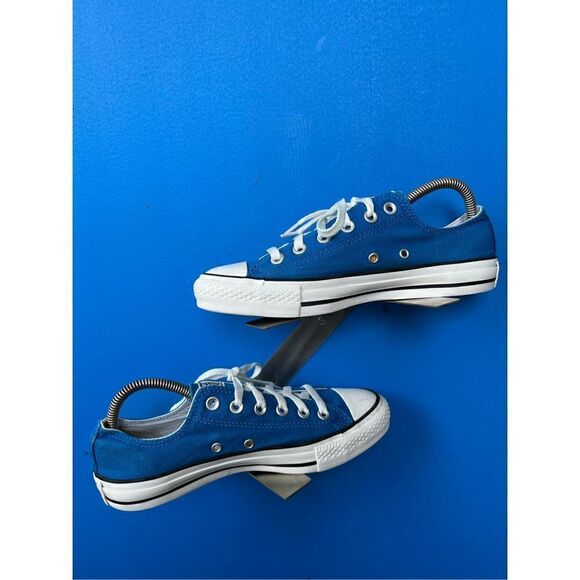 Converse Chuck Taylor Low Canvas Trainers 117407F Blue/WhiteUS6 - Picture 2 of 6